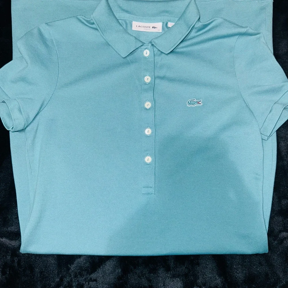 Lacoste Light Blue Polo Dress - Picture 2 of 3